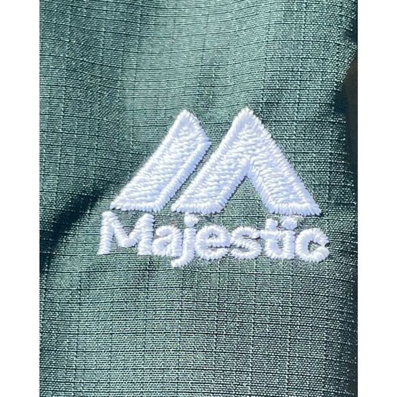 MAJESTIC Crusaders‎ Puffer Jacket Winter Coat Full Zip Men Green/Yellow SZ. 2XL - Picture 4 of 7